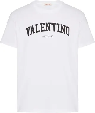 round-neck logo-print T-shirt