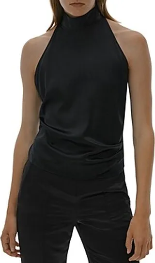 Helmut Lang Mock Neck Halter Top