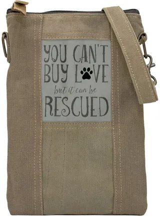 Rescued Dog Tent Crossbody Bag Bag
