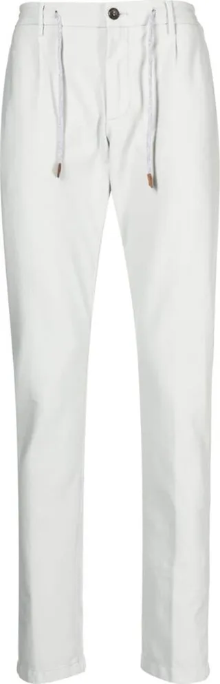 Drawstring Slim-Cut Chinos