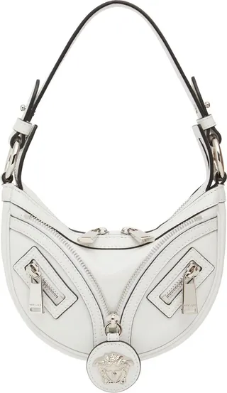 Mini hobo leather shoulder bag