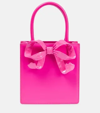The Bow Mini leather tote bag