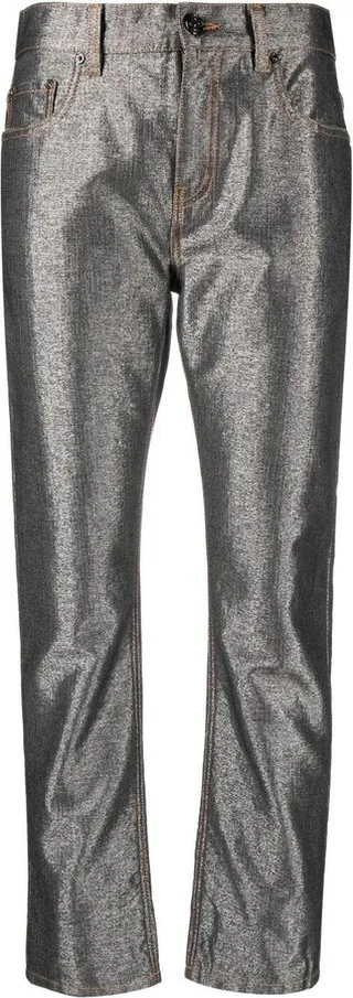 Cropped Straight-Leg Trousers