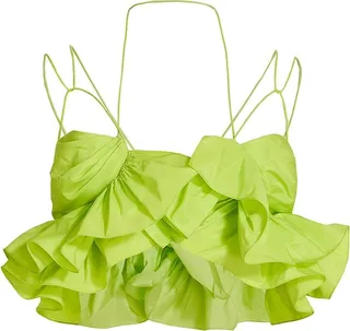 Jordyn Ruffled Strappy Crop Top