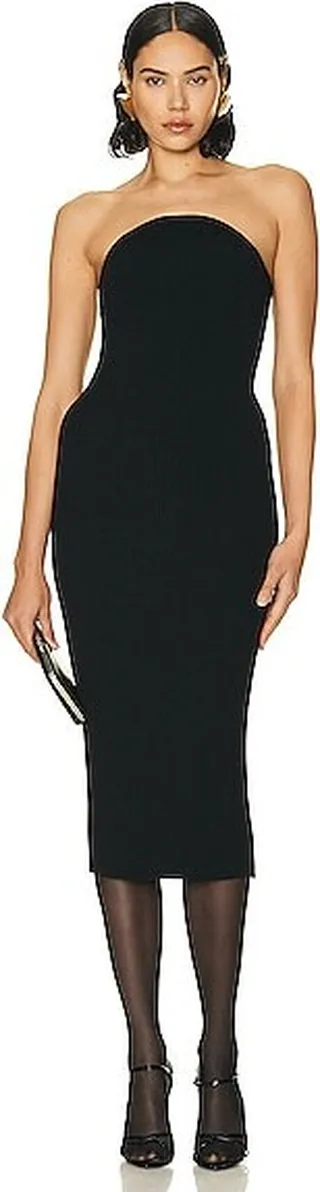 KHAITE Rumer Dress in Black