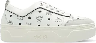 MCM Monogram Printed Platform Lace-Up Sneakers