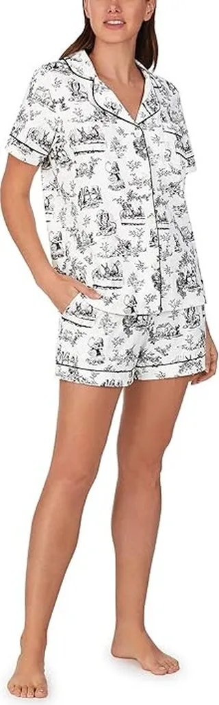 Bedhead PJs Short Sleeve Shorty Set (Alice in Wonderland) Women's Pajama Sets