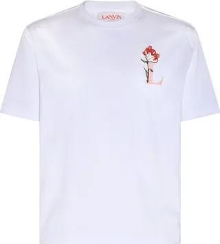 Lanvin Logo Detailed Crewneck T-Shirt
