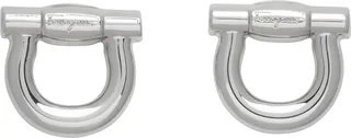 Ferragamo Silver Logo Cufflinks