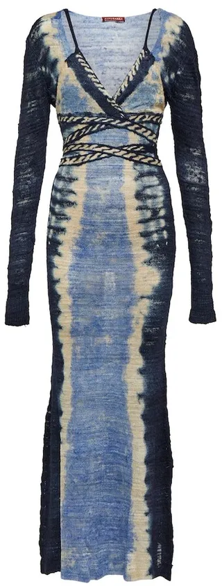 Philomena tie-dye silk midi dress