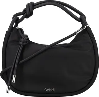 Ganni Logo Plaque Zip-Up Tote Bag