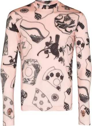 Ceramic Fragment long-sleeve T-shirt