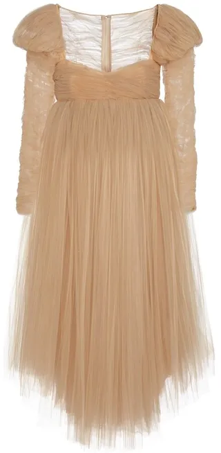 Trisha pleated tulle minidress