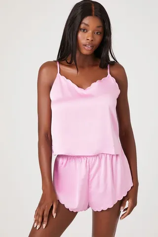 Satin Cami & Shorts Pajama Set