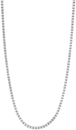 Bardot 18K White Gold Diamond Everyday Tennis Necklace