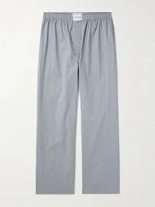 Stretch-Cotton Chambray Pyjama Trousers