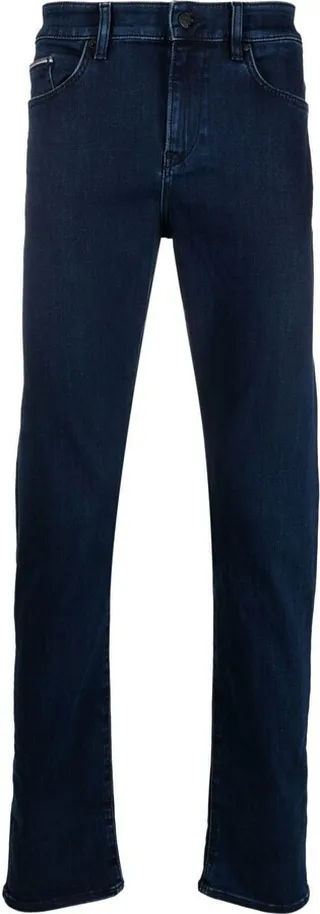 Mid-Rise Tapered Jeans