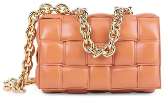 The Chain Cassette Padded Leather Shoulder Bag