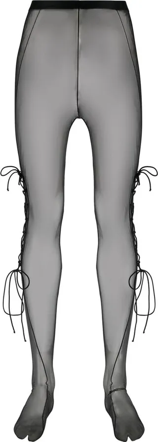 Nensi Dojaka Tulle Tights With Lacing