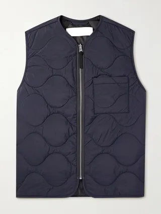 Aaro Quilted Recycled-Shell Gilet