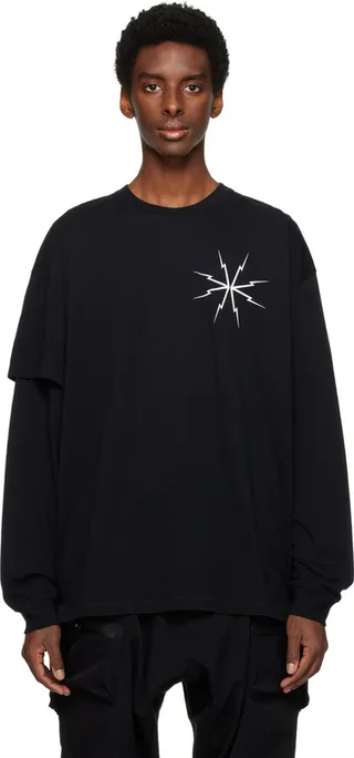 ACRONYM Black Layered Long Sleeve T-Shirt