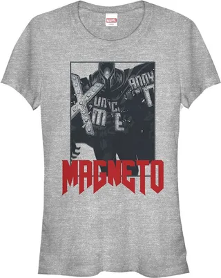 Junior's Marvel X-Men Magneto Frame T-Shirt - Athletic Heather - Small
