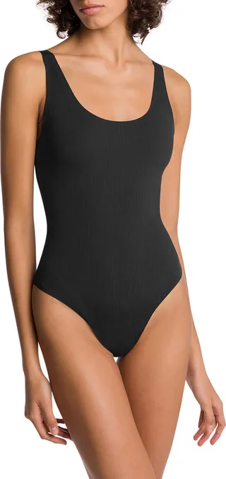Ribbed Thong Bodysuit