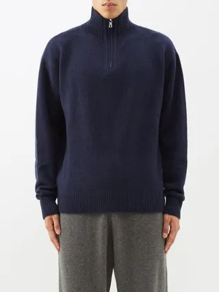 Half-zip Cashmere Sweater
