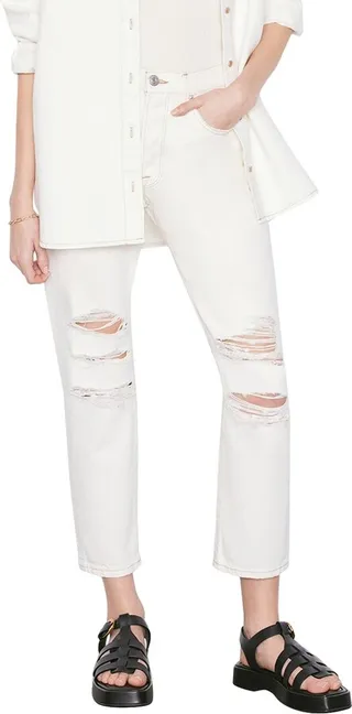 Frame Denim Le Original Off White Rips Jean