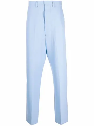 High-Waisted Tapered Trousers