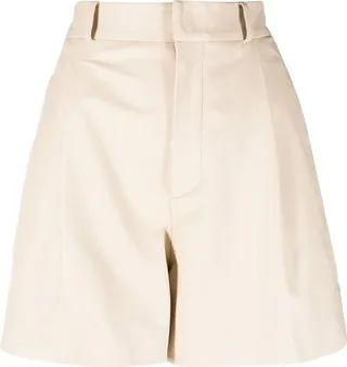 Mia pleat-detail shorts