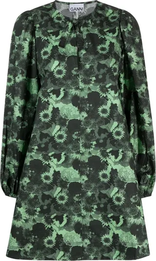 Floral-Print Minidress