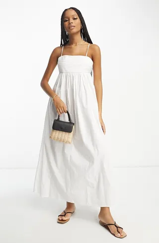 Cotton Midi Babydoll Sundress