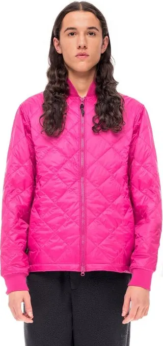 The Very Warm Light Quilted Bomber - Pink