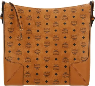 MCM Klara Hobo Allover Logo Printed Large Tote Bag
