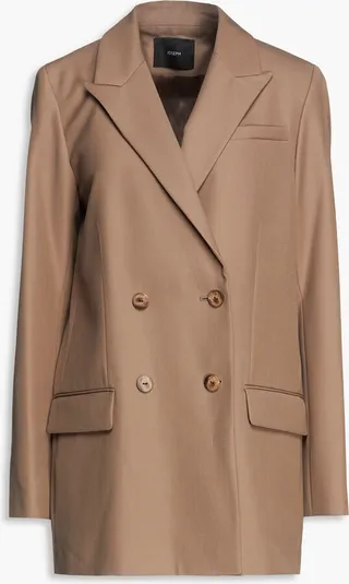 Joni double-breasted woven blazer