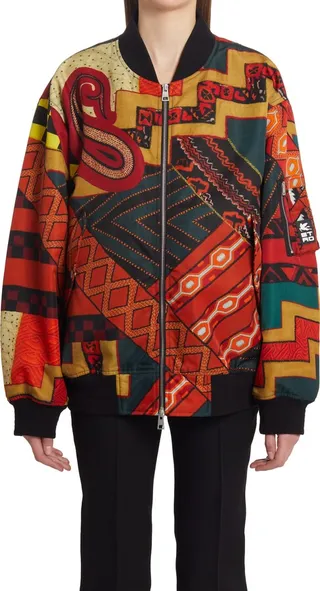 Vanessa Oversize Reversible Bomber Jacket