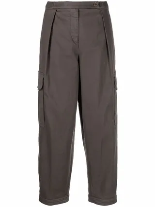 Cropped Cargo Trousers