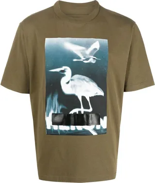 graphic-print organic cotton T-shirt