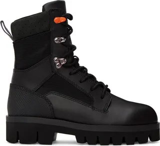 Heron Preston Black Military Boots