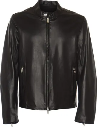 Classic Zip Leather Jacket