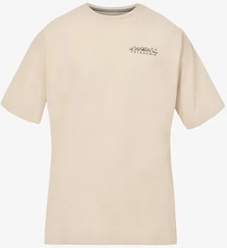 Mens Oar Tan How To Heal Responsibili-Tee Recycled-polyester and Recycled-cotton-blend T-shirt