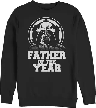Men's Star Wars Father's Day Vader Father of the Year Sweatshirt - Black - 2X Large
