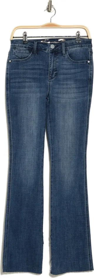 Bombshell Split Raw Hem Bootcut Jeans