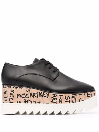 logo flatform Derby shoes