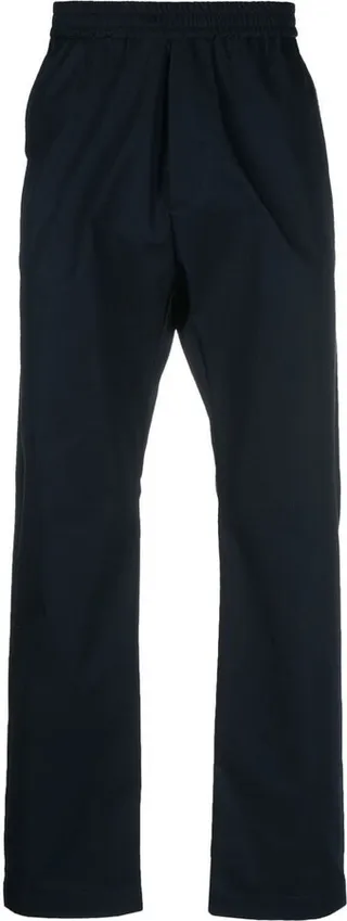 Straight-Leg Cotton Trousers