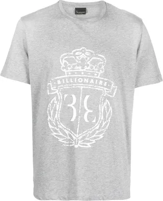 logo-print detail T-shirt