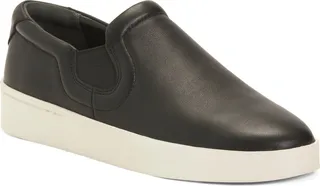 Pacific Leather Slip On Sneakers