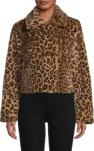 Tracey Faux Fur Moto Jacket