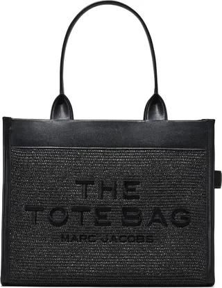 Large Woven-Raffia Tote Bag